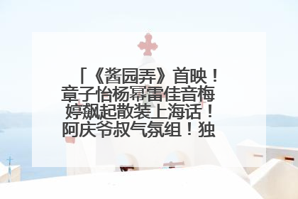 《酱园弄》首映！章子怡杨幂雷佳音梅婷飙起散装上海话！阿庆爷叔气氛组！独独没见他……