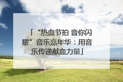 “热血节拍 音你闪耀”音乐嘉年华：用音乐传递献血力量