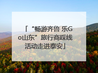 “畅游齐鲁 乐Go山东”旅行商踩线活动走进泰安