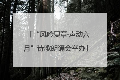 “风吟夏章·声动六月”诗歌朗诵会举办