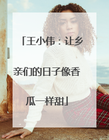 王小伟：让乡亲们的日子像香瓜一样甜