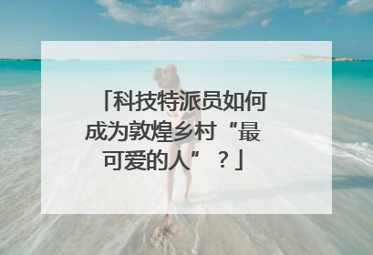 科技特派员如何成为敦煌乡村“最可爱的人”？