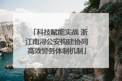 科技赋能实战 浙江南浔公安构建协同高效警务体制机制