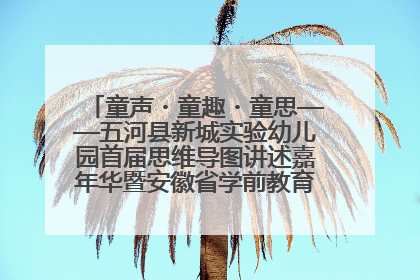 童声・童趣・童思——五河县新城实验幼儿园首届思维导图讲述嘉年华暨安徽省学前教育教研基地园项目阶段性成果展示活动