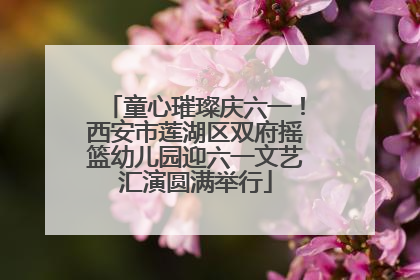童心璀璨庆六一！西安市莲湖区双府摇篮幼儿园迎六一文艺汇演圆满举行