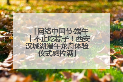 网络中国节·端午丨不止吃粽子！西安汉城湖端午龙舟体验仪式感拉满