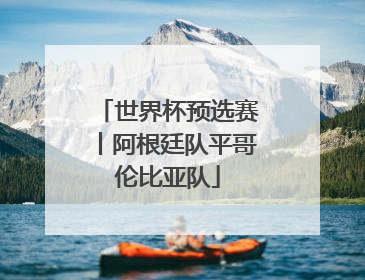 世界杯预选赛丨阿根廷队平哥伦比亚队