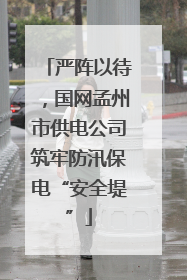 严阵以待，国网孟州市供电公司筑牢防汛保电“安全堤”