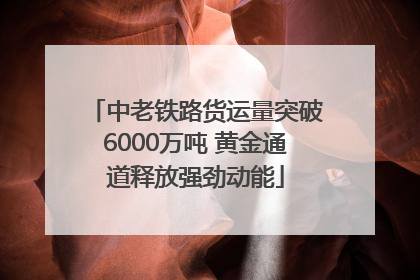 中老铁路货运量突破6000万吨 黄金通道释放强劲动能