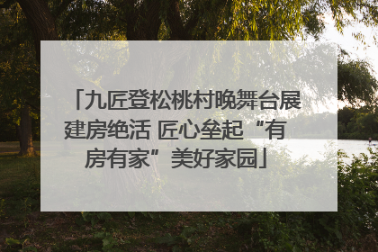 九匠登松桃村晚舞台展建房绝活 匠心垒起“有房有家”美好家园