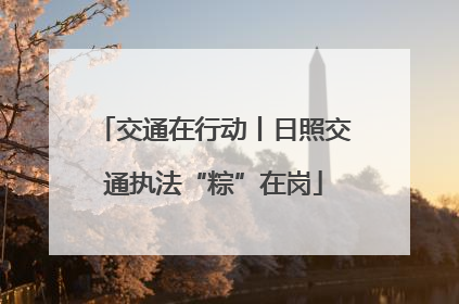 交通在行动丨日照交通执法“粽”在岗