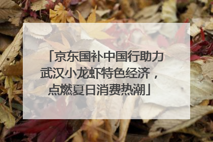 京东国补中国行助力武汉小龙虾特色经济，点燃夏日消费热潮