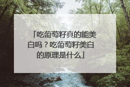 吃葡萄籽真的能美白吗？吃葡萄籽美白的原理是什么