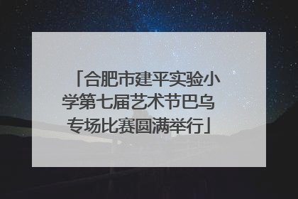 合肥市建平实验小学第七届艺术节巴乌专场比赛圆满举行
