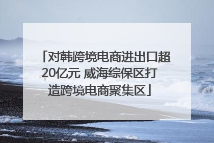 对韩跨境电商进出口超20亿元 威海综保区打造跨境电商聚集区