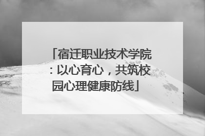 宿迁职业技术学院：以心育心，共筑校园心理健康防线