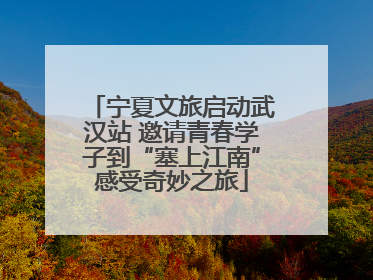 宁夏文旅启动武汉站 邀请青春学子到“塞上江南”感受奇妙之旅