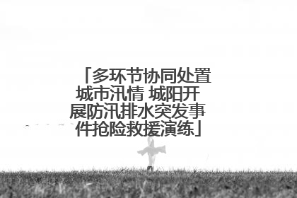 多环节协同处置城市汛情 城阳开展防汛排水突发事件抢险救援演练