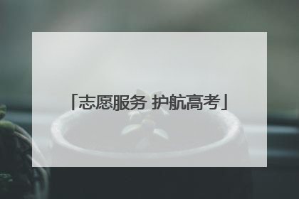 志愿服务 护航高考