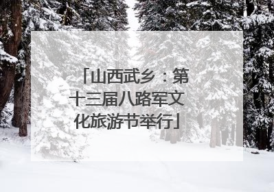 山西武乡：第十三届八路军文化旅游节举行