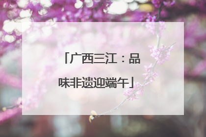 广西三江：品味非遗迎端午