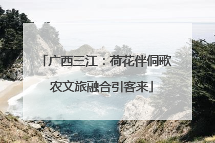 广西三江：荷花伴侗歌 农文旅融合引客来