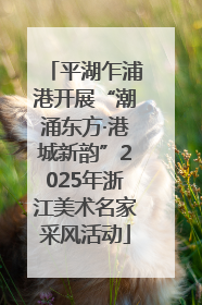 平湖乍浦港开展“潮涌东方·港城新韵”2025年浙江美术名家采风活动