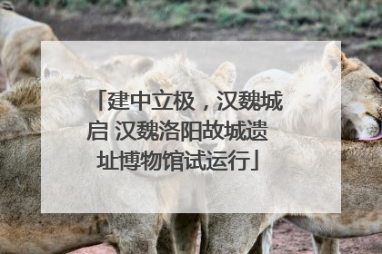 建中立极，汉魏城启 汉魏洛阳故城遗址博物馆试运行