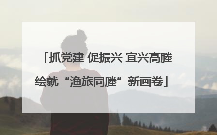 抓党建 促振兴 宜兴高塍绘就“渔旅同塍”新画卷