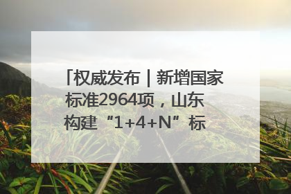 权威发布｜新增国家标准2964项，山东构建“1+4+N”标准化创新发展新格局