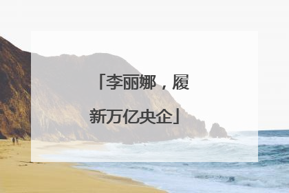 李丽娜，履新万亿央企