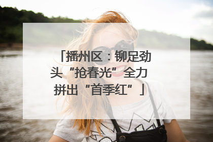 播州区：铆足劲头“抢春光”全力拼出“首季红”