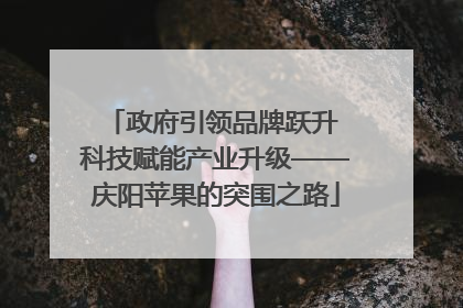 政府引领品牌跃升 科技赋能产业升级——庆阳苹果的突围之路