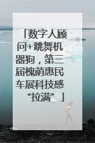 数字人顾问+跳舞机器狗，第三届槐荫惠民车展科技感“拉满”
