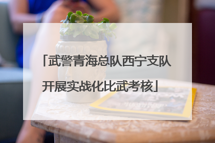 武警青海总队西宁支队开展实战化比武考核