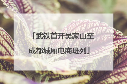 武铁首开吴家山至成都城厢电商班列