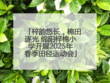 梓韵悠长，棉田逐光 绵阳梓棉小学开展2025年春季田径运动会