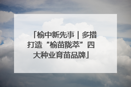 榆中新先事｜多措打造“榆苗陇萃”四大种业育苗品牌