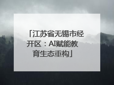 江苏省无锡市经开区：AI赋能教育生态重构