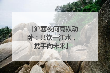 沪蓉夜间高铁动卧：共饮一江水，携手向未来