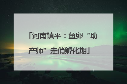 河南镇平：鱼卵“助产师”走俏孵化期