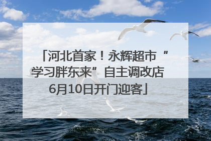 河北首家！永辉超市“学习胖东来”自主调改店6月10日开门迎客