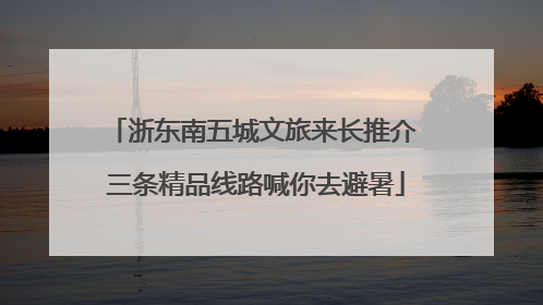 浙东南五城文旅来长推介 三条精品线路喊你去避暑