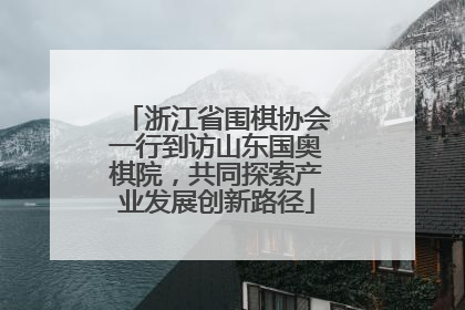 浙江省围棋协会一行到访山东国奥棋院，共同探索产业发展创新路径