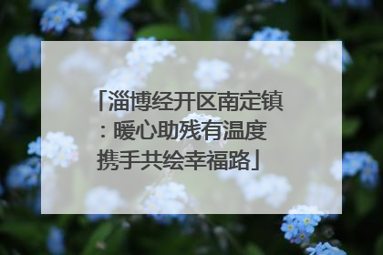 淄博经开区南定镇：暖心助残有温度 携手共绘幸福路