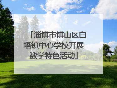 淄博市博山区白塔镇中心学校开展数学特色活动