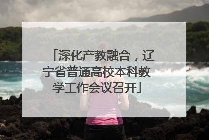深化产教融合，辽宁省普通高校本科教学工作会议召开