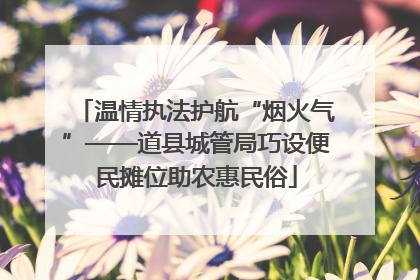 温情执法护航“烟火气”——道县城管局巧设便民摊位助农惠民俗