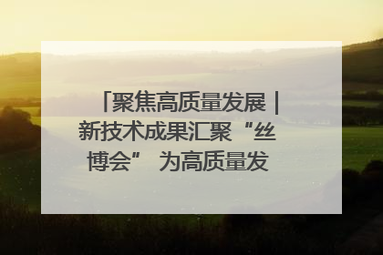 聚焦高质量发展｜新技术成果汇聚“丝博会” 为高质量发展注入新动能
