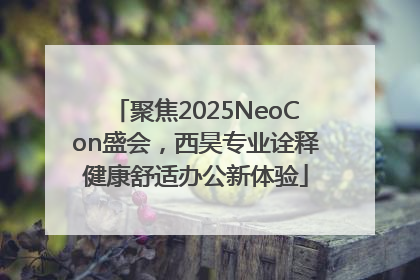 聚焦2025NeoCon盛会，西昊专业诠释健康舒适办公新体验